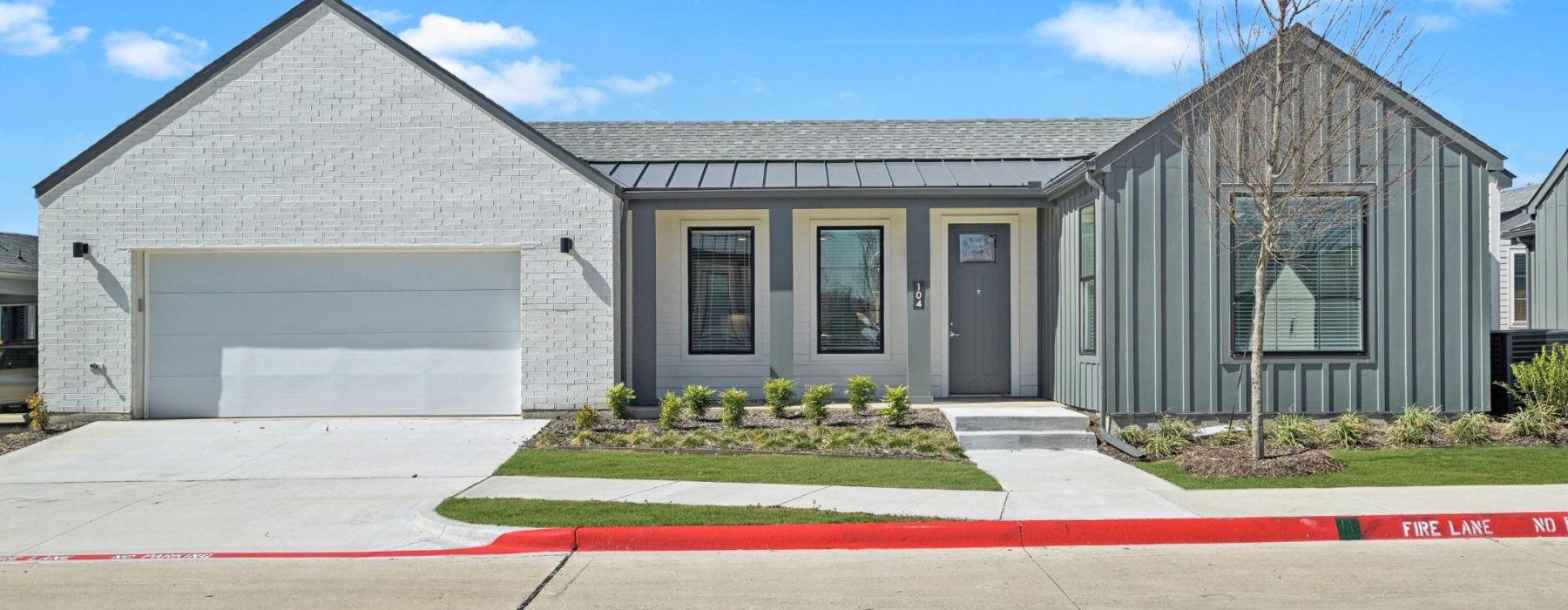 a building exterior and landscaping